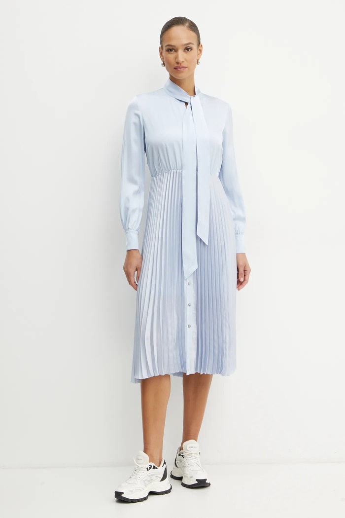 Karl Lagerfeld sukienka A1W13020 niebieski SS26