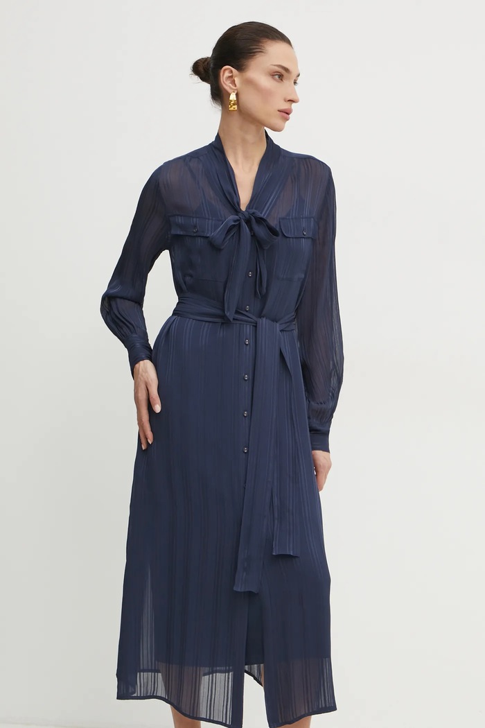 Šaty Twinset 251TP2260 námořnická modř SS25