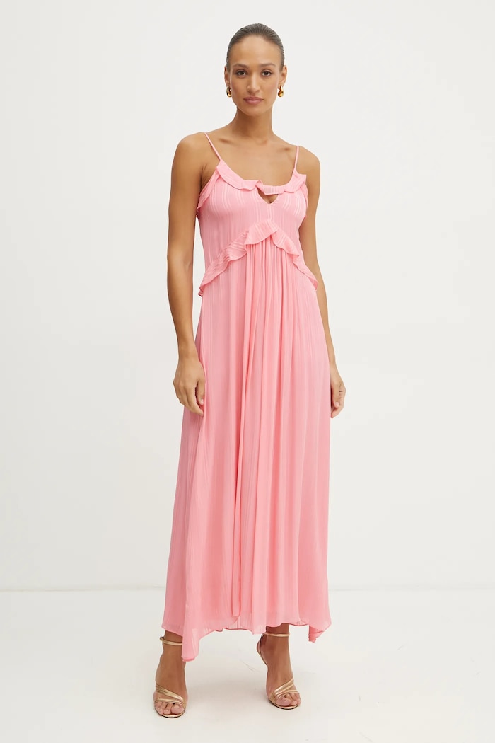 Twinset vestito maxi rosa 251TP2262