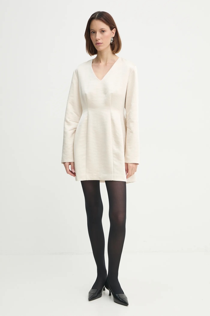 Šaty Herskind Yasmin 5460185 béžová SS25