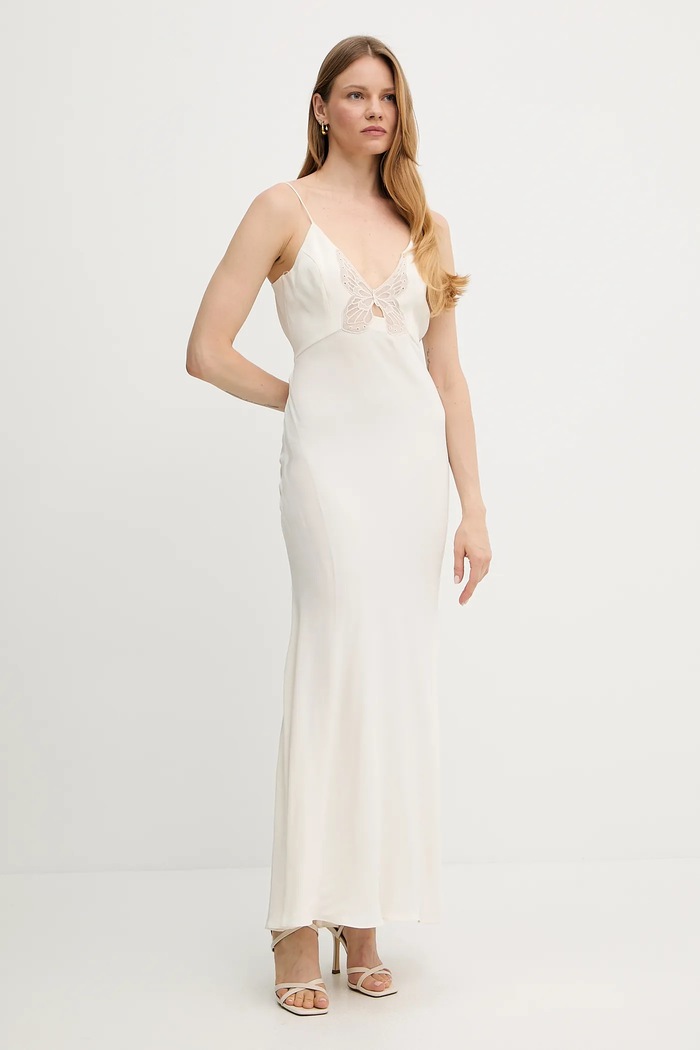 Odzież Twinset sukienka 251TS2013 beżowy