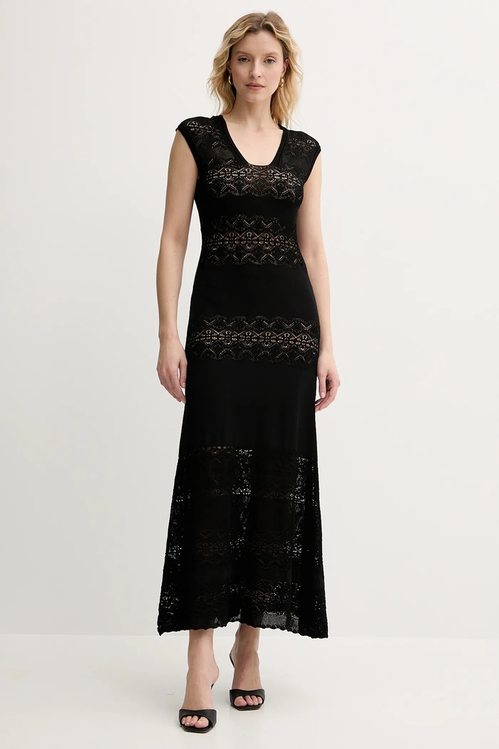 Twinset sukienka casual czarny 251TT3210