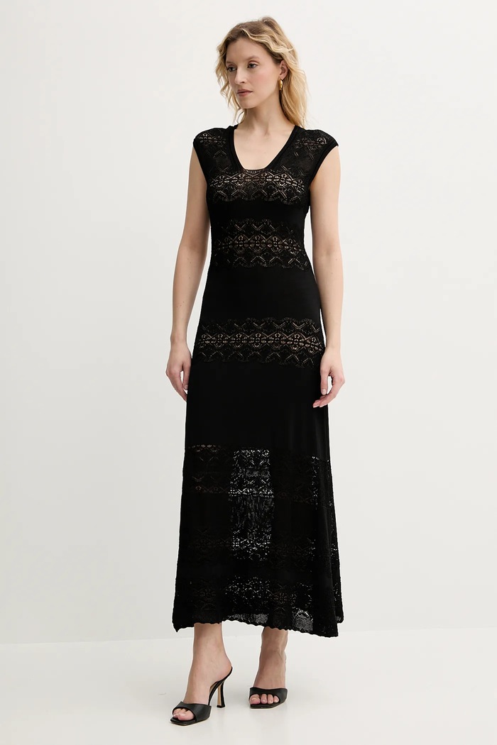 Twinset sukienka 251TT3210 czarny SS25