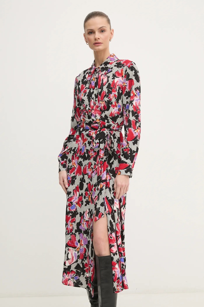Haljina DIANE VON FURSTENBERG DVFDW4S015 crna SS25