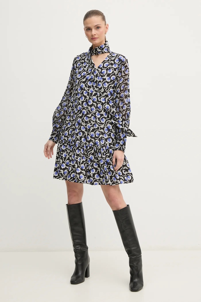 Haljina DIANE VON FURSTENBERG casual crna DVFDL4S045