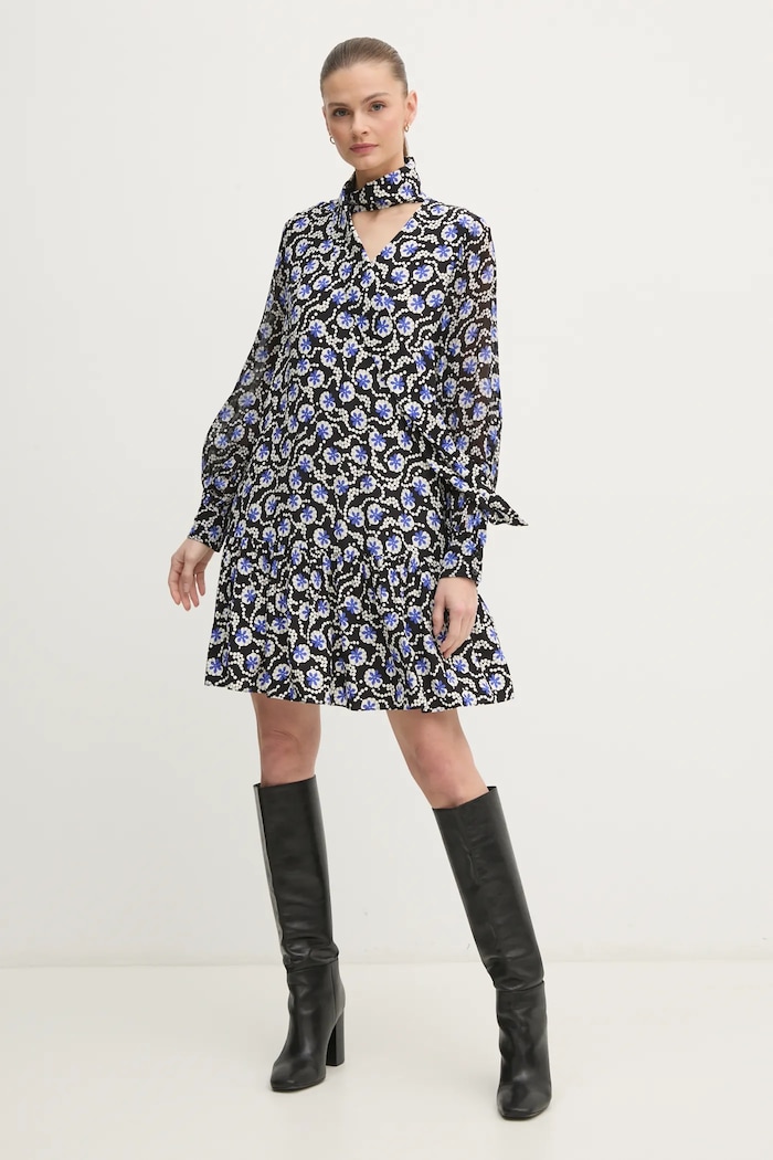 Haljina DIANE VON FURSTENBERG casual crna DVFDL4S045