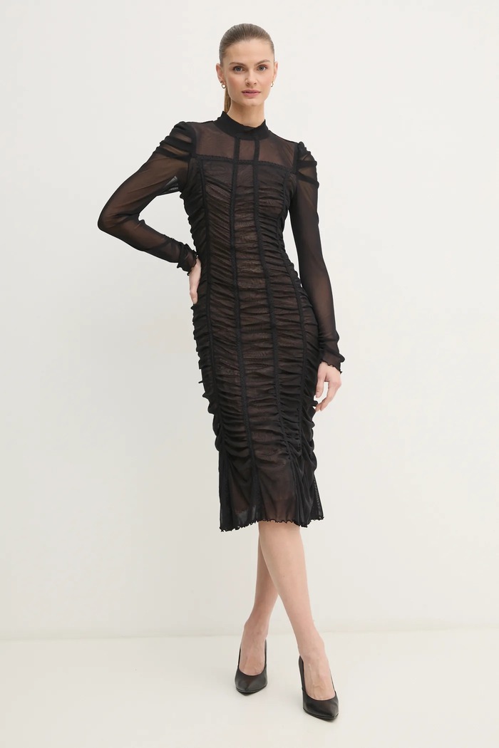Φόρεμα DIANE VON FURSTENBERG DVFDL4S024 μαύρο SS25
