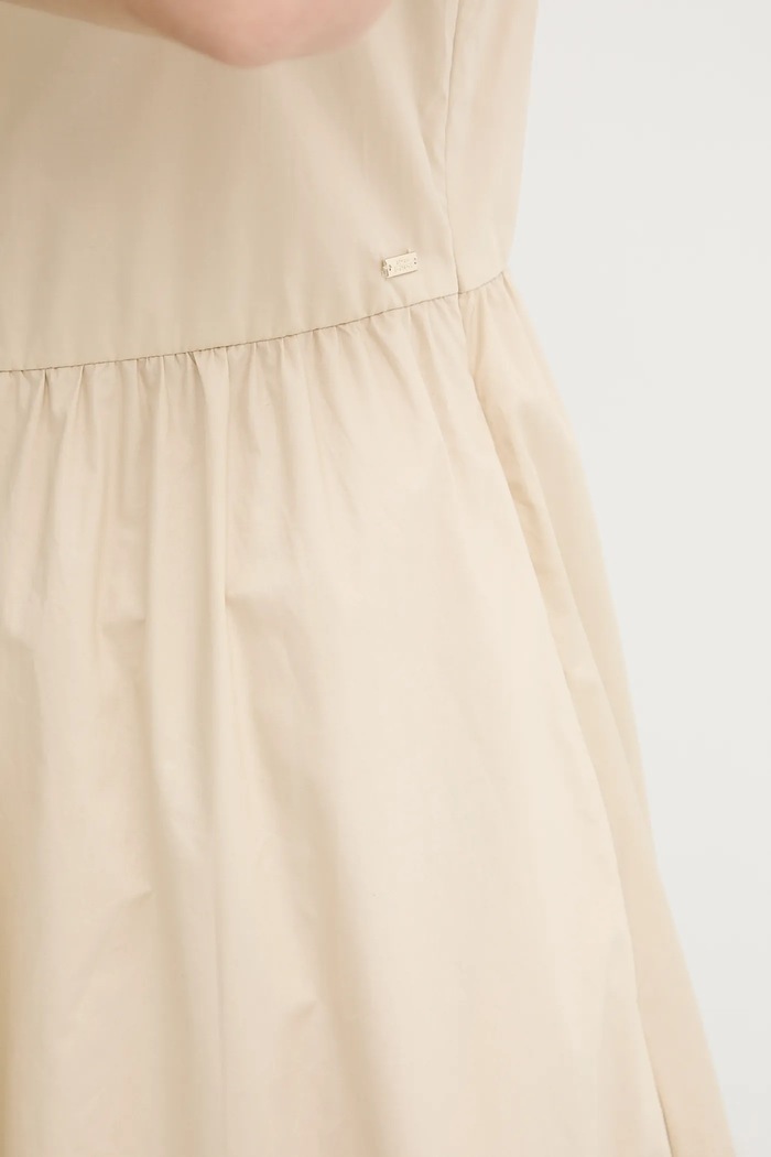 Armani Exchange vestito in cotone XW000477.AF12812 beige