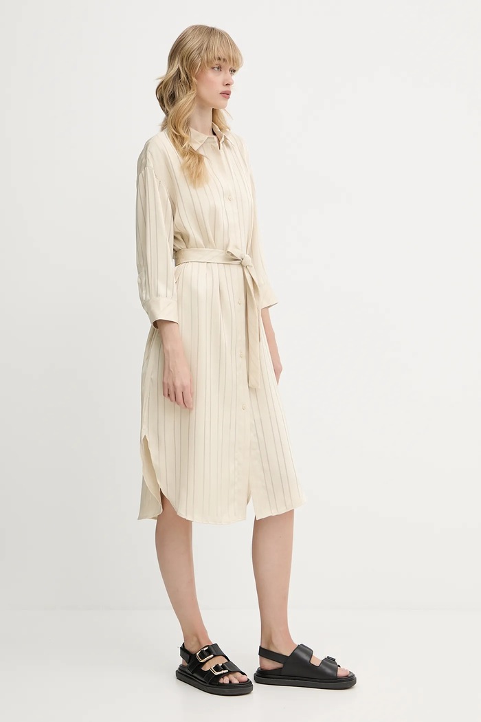 Haljina Armani Exchange XW000484.AF12744 bež SS25