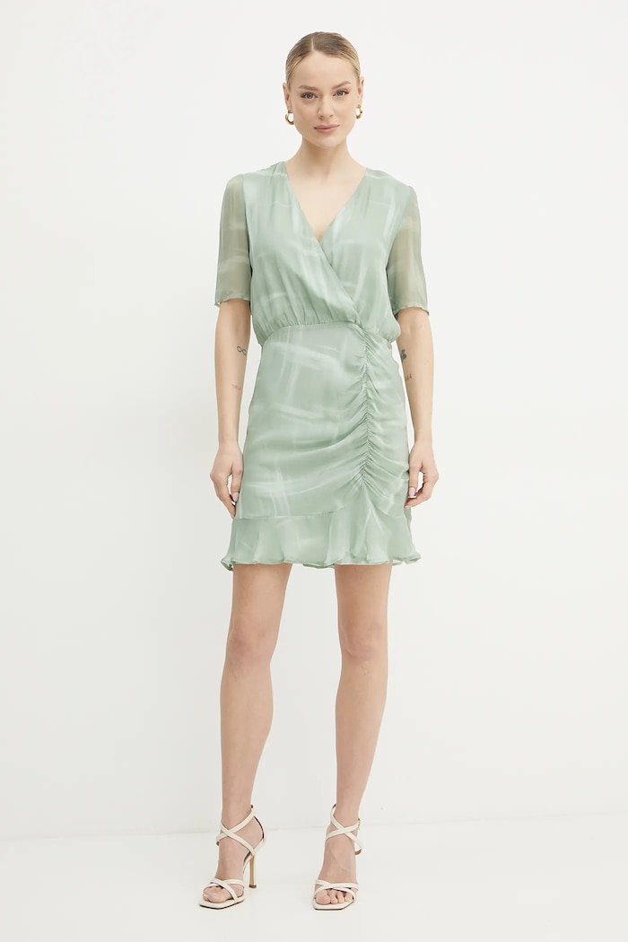 Šaty Armani Exchange XW000180.AF12051 zelená SS25