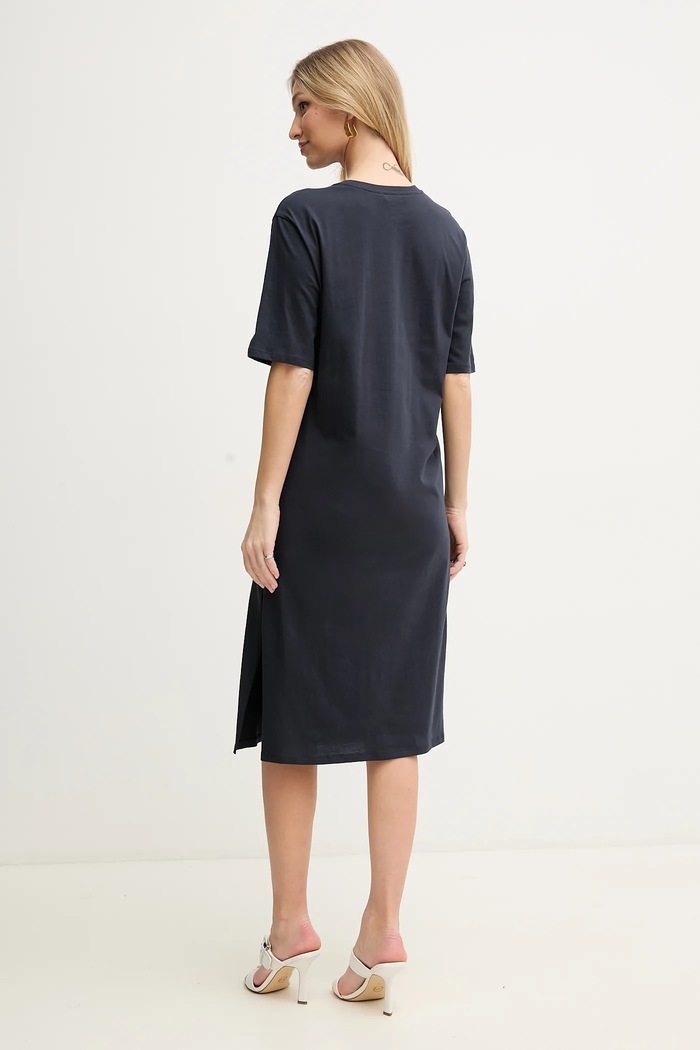 Oblačila Bombažna obleka Armani Exchange XW000353.AF10359 mornarsko modra