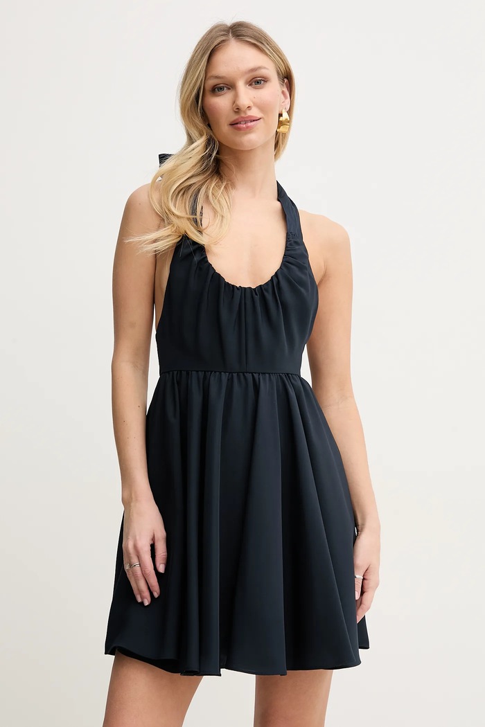 Šaty Armani Exchange látka tmavomodrá XW000450.AF12750