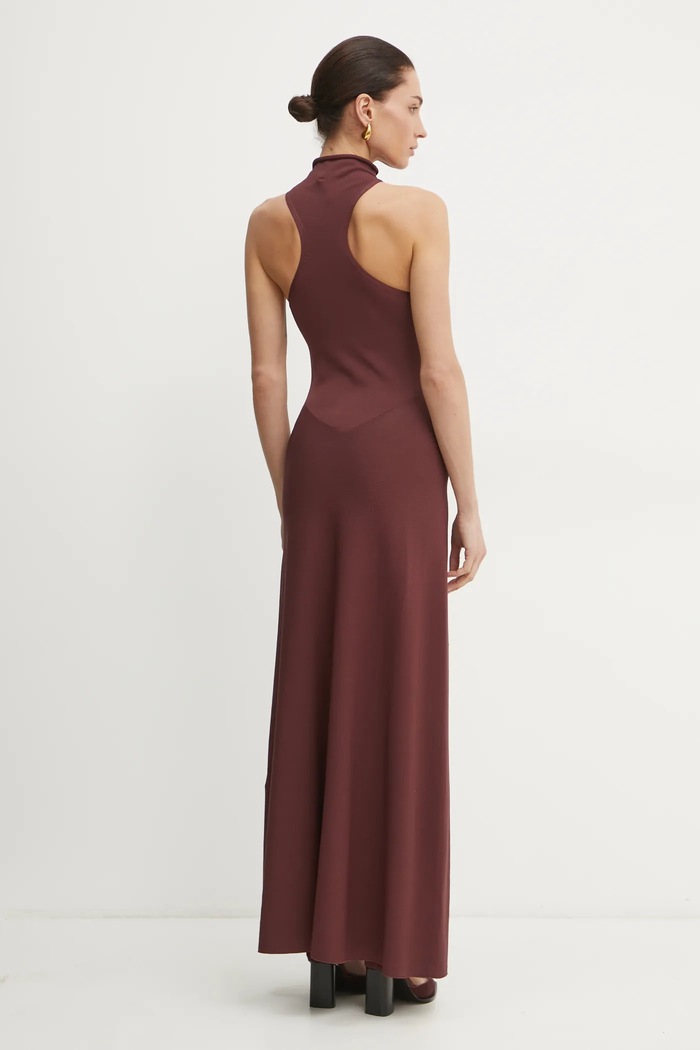 Îmbrăcăminte Liviana Conti rochie F5SA19 burgundia