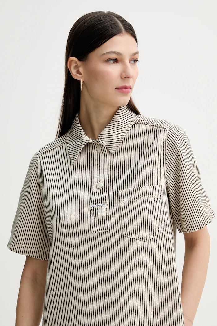 Marc O'Polo rochie din denim bej 5000005838