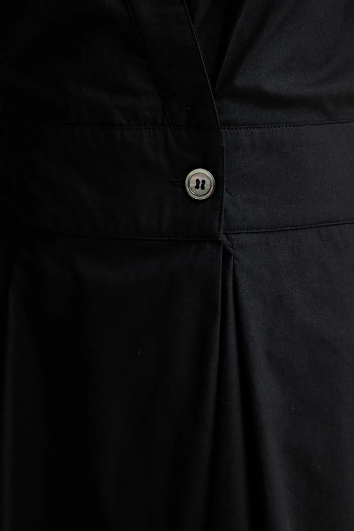 A.P.C. sukienka bawełniana robe athena czarny COEVD.F35149