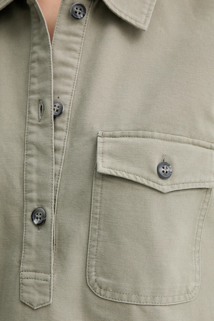 Pamučna haljina A.P.C. robe selia COGBJ.F35177 zelena