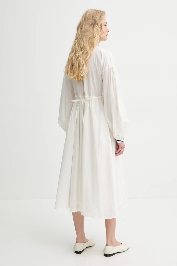 Ρούχα Βαμβακερό φόρεμα A.P.C. robe anni COHHH.F35203 μπεζ