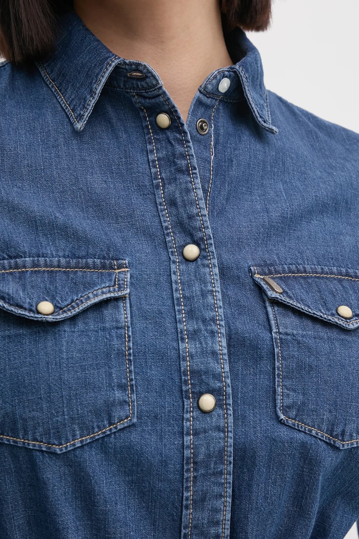 Φόρεμα τζιν Pepe Jeans REGULAR DENIM DRESS PL953581HX6 μπλε