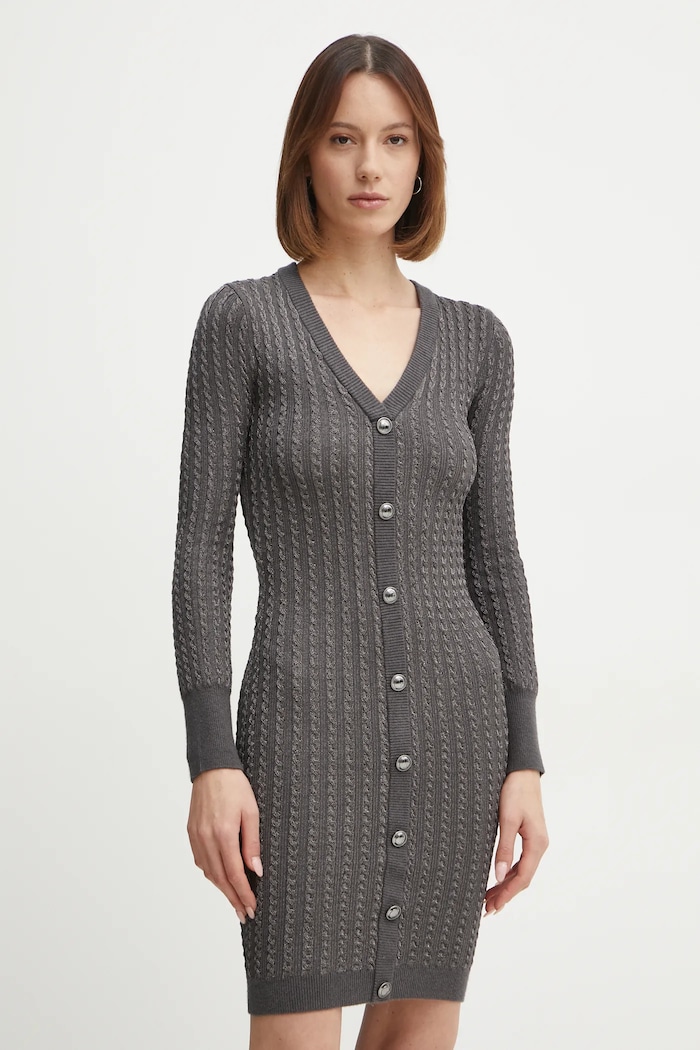 Šaty Guess mini šedá W5RK09.Z3KT0