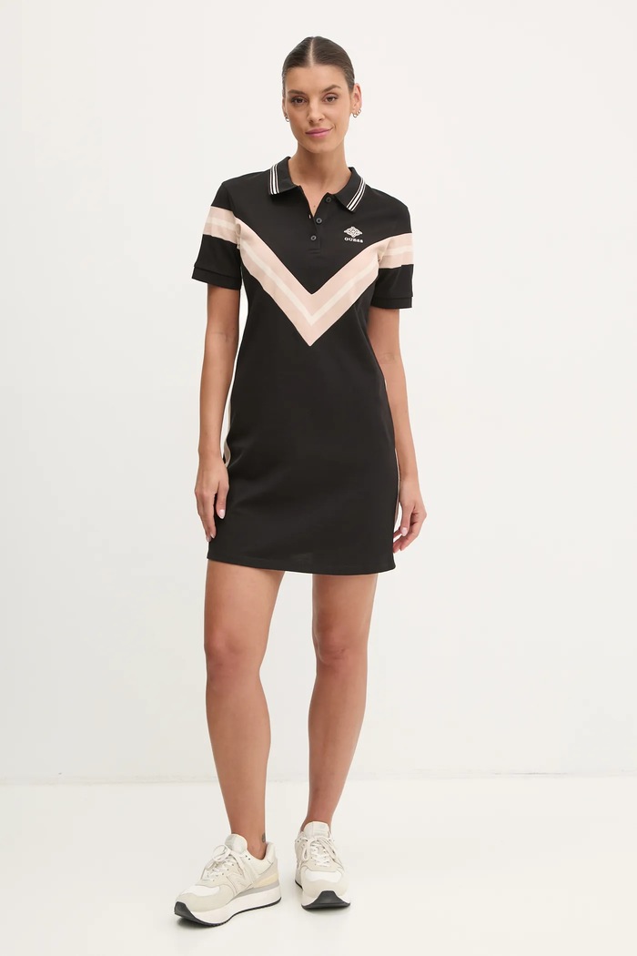 Φόρεμα Guess SUZANNE V5RK00.KCOK1 μαύρο SS25