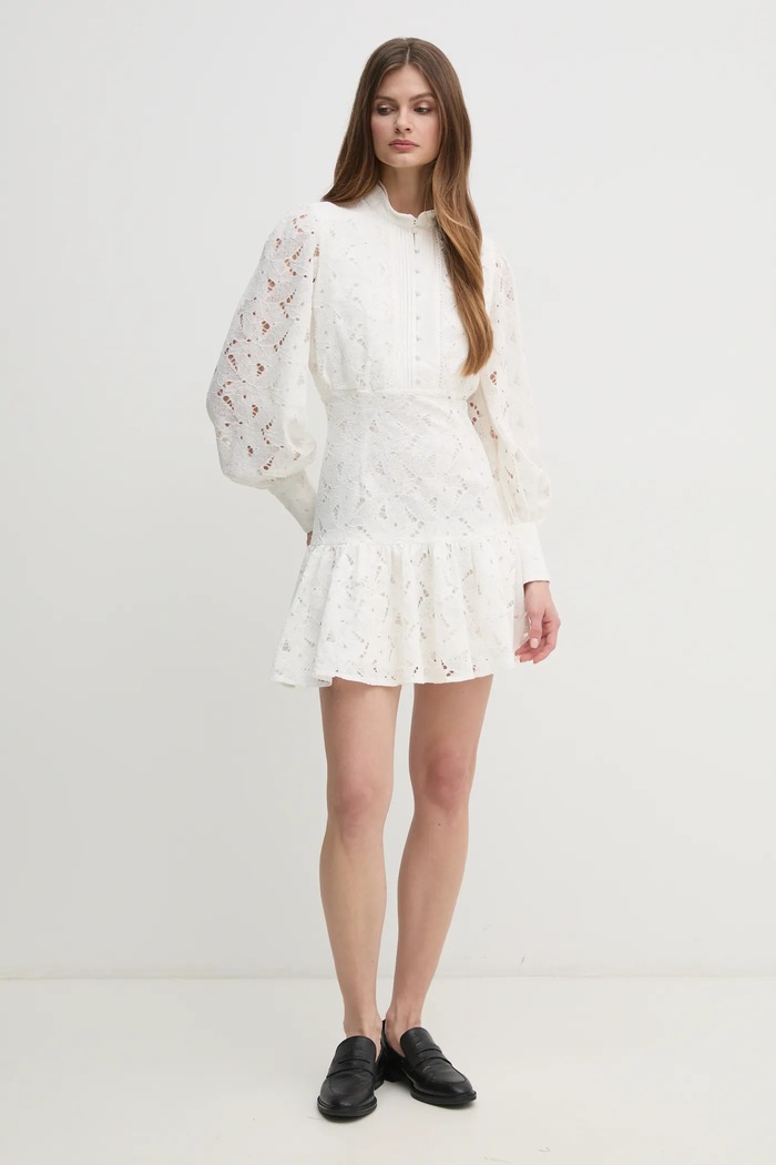 Šaty Bardot 58421DB béžová SS26