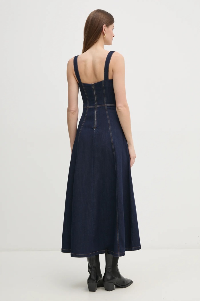 Bardot Džínové šaty Bardot 91413DB námořnická modř SS25