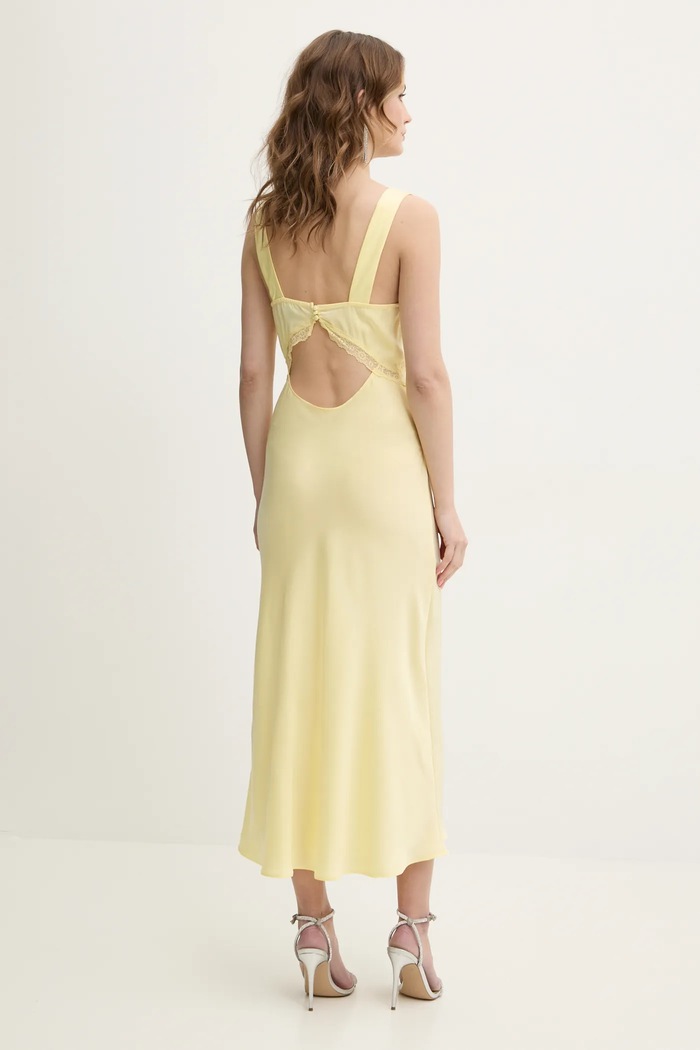 Bardot sukienka 58603DB żółty AW25