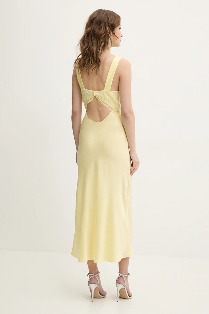 Bardot sukienka 58603DB żółty AW25