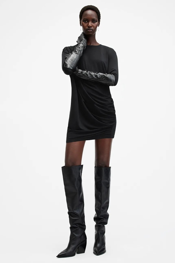 AllSaints rochie DEVIN W160DB