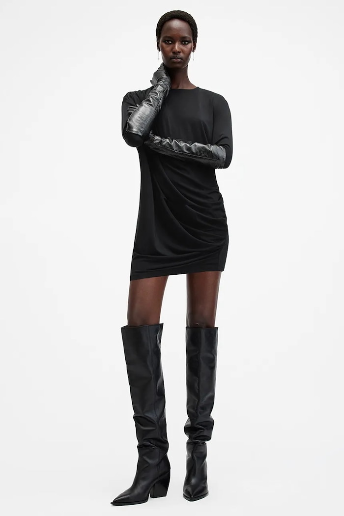 AllSaints rochie DEVIN W160DB