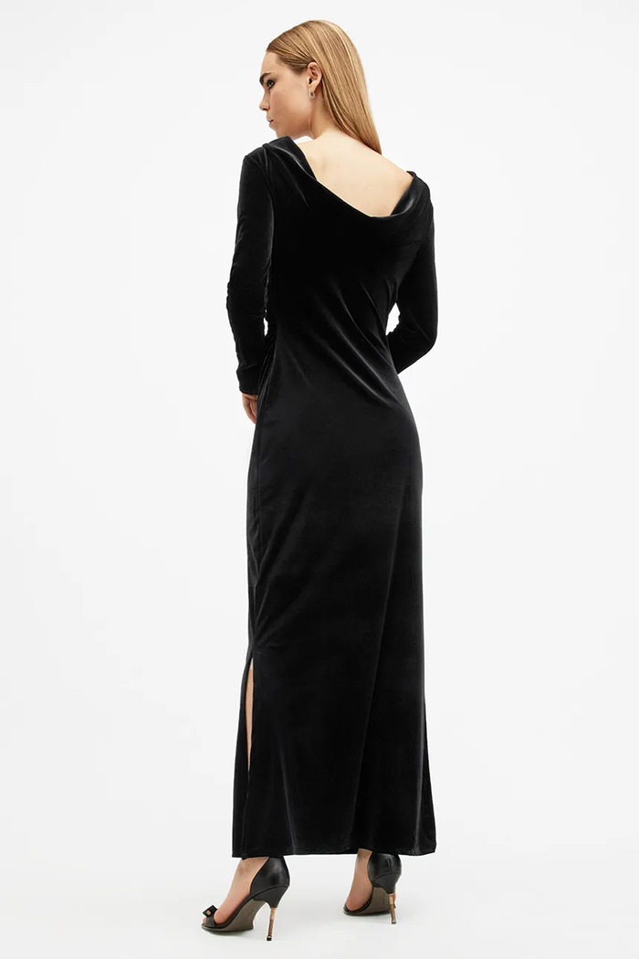 Šaty AllSaints AMORET W165DB černá SS25