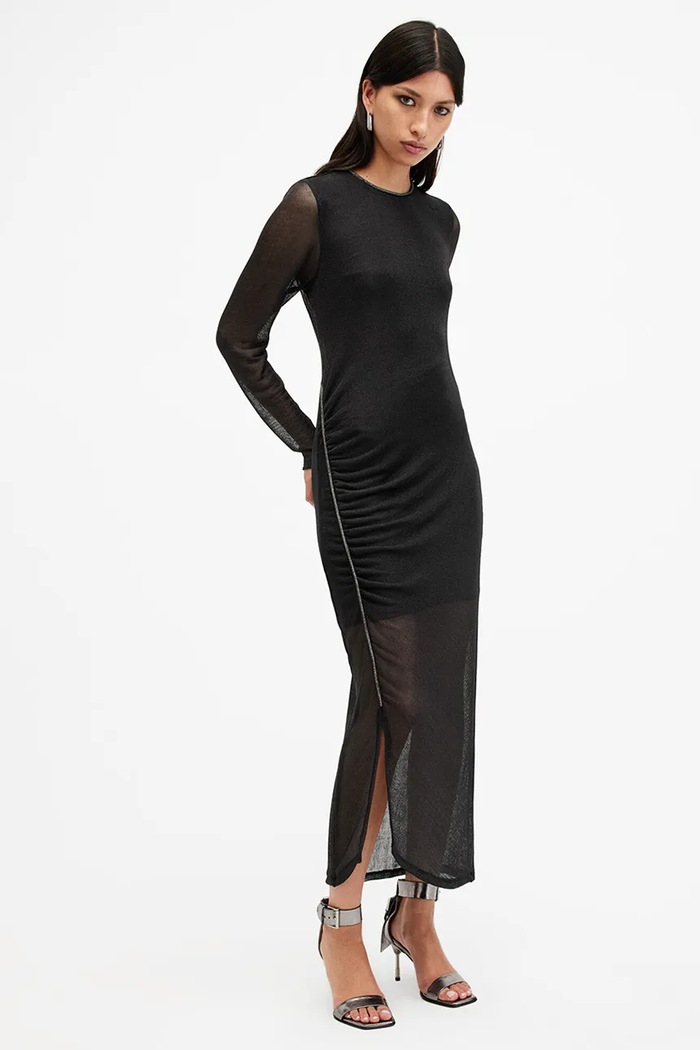 Šaty AllSaints NORA W248DB černá SS25