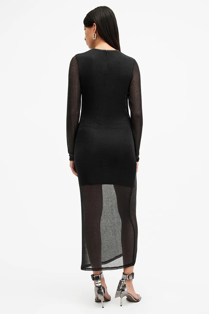 Šaty AllSaints NORA W248DB černá