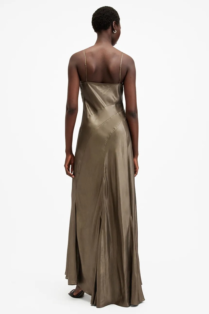 AllSaints sukienka LILI złoty W291DB