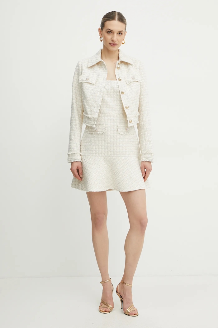 Φόρεμα Guess DAPHNEE W5RK10.WGW82 μπεζ SS25