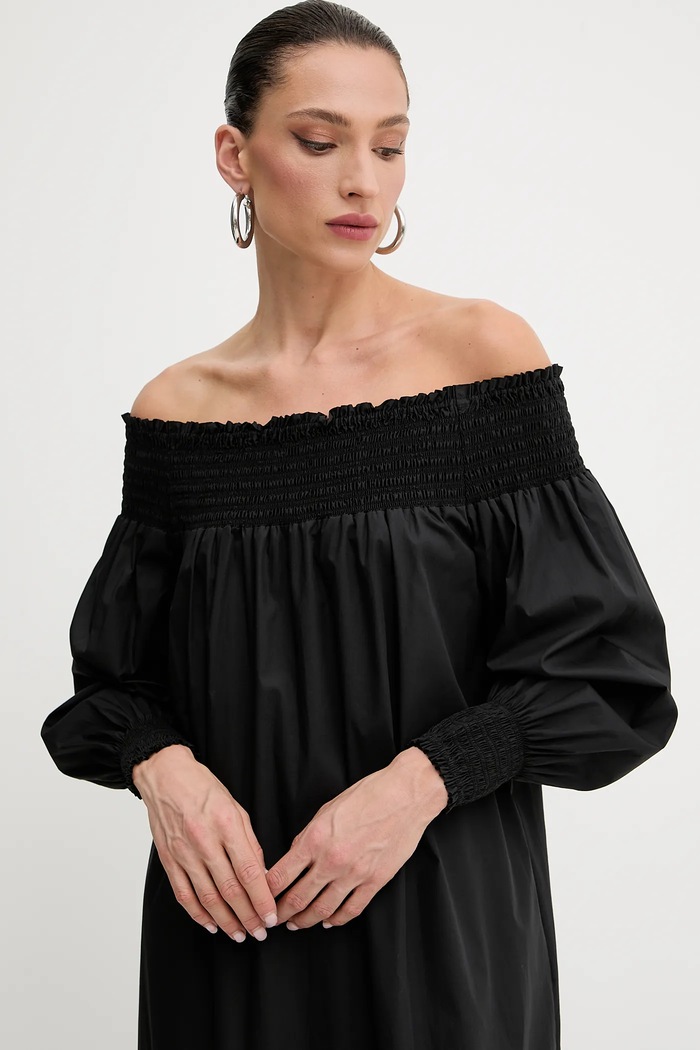 Abbigliamento Luisa Spagnoli vestito in cotone 541993 nero
