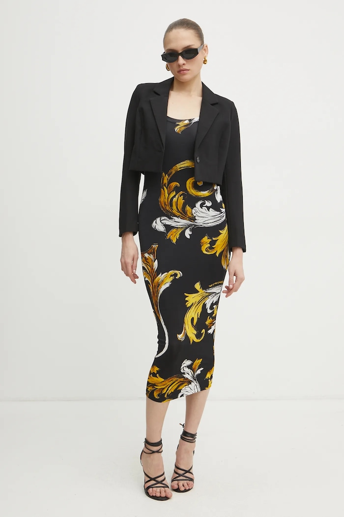 Φόρεμα Versace Jeans Couture 78HAO920.JS471 μαύρο SS25