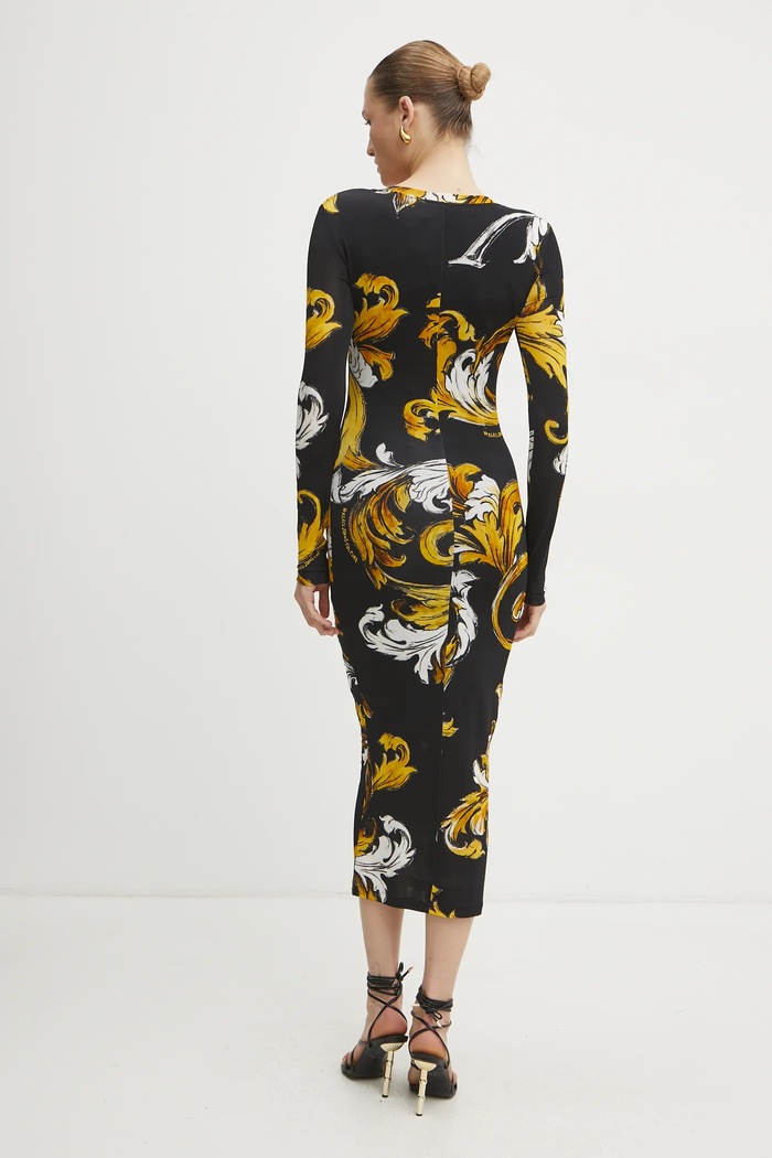 Ρούχα Φόρεμα Versace Jeans Couture 78HAO920.JS471 μαύρο