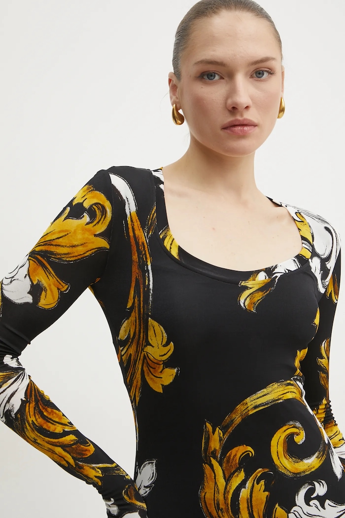 Φόρεμα Versace Jeans Couture μαύρο 78HAO920.JS471