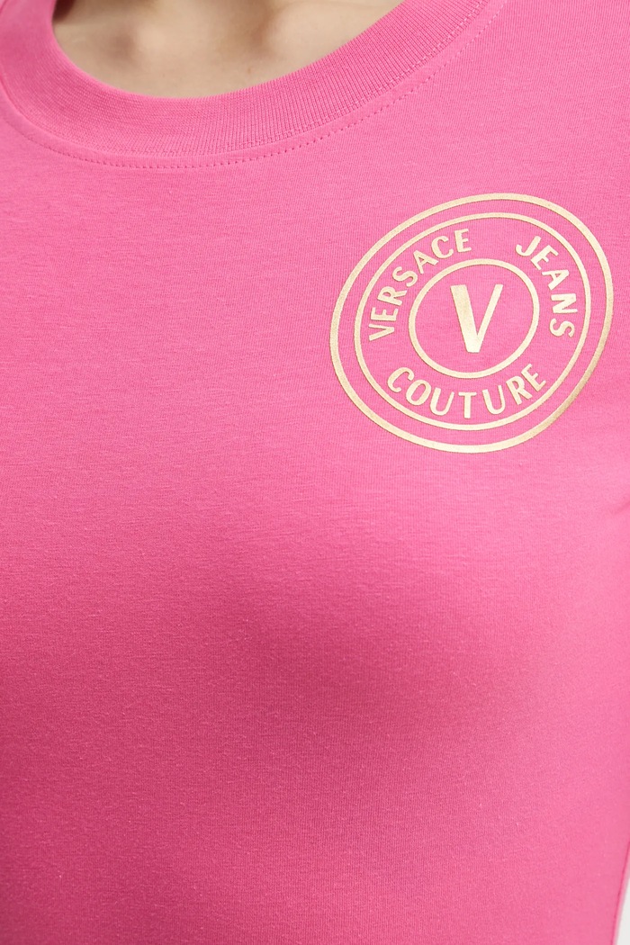 Šaty Versace Jeans Couture ružová 78HAOT00.CJ03T