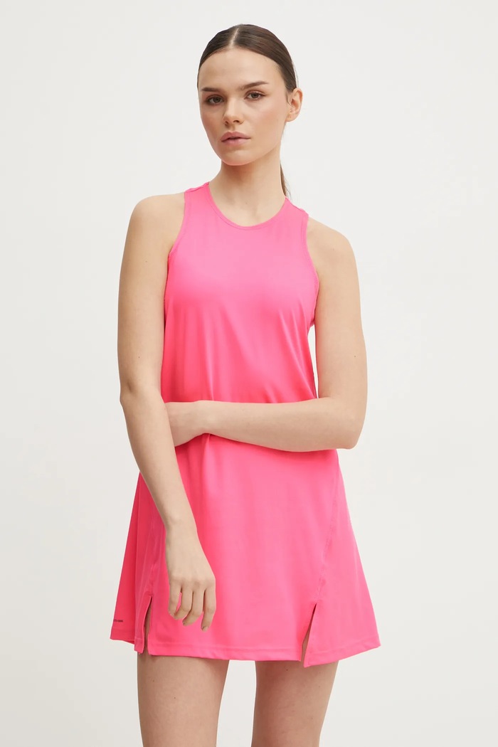 adidas Performance sukienka sportowa Club z elastanem różowy JE7109