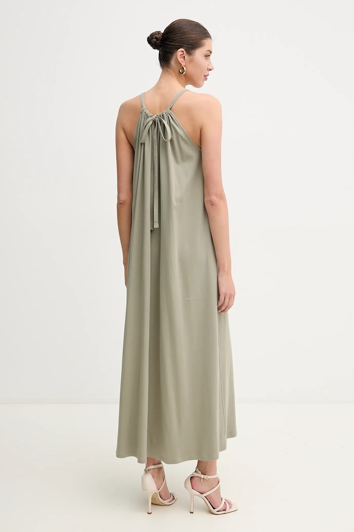 Marella sukienka bawełniana OREL 2513621015 zielony SS25