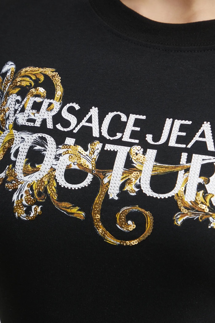 Haljina Versace Jeans Couture 78HAOC06.CJ02C crna