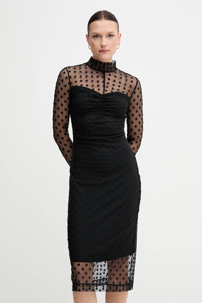Sisley sukienka czarny 4S3DLV071