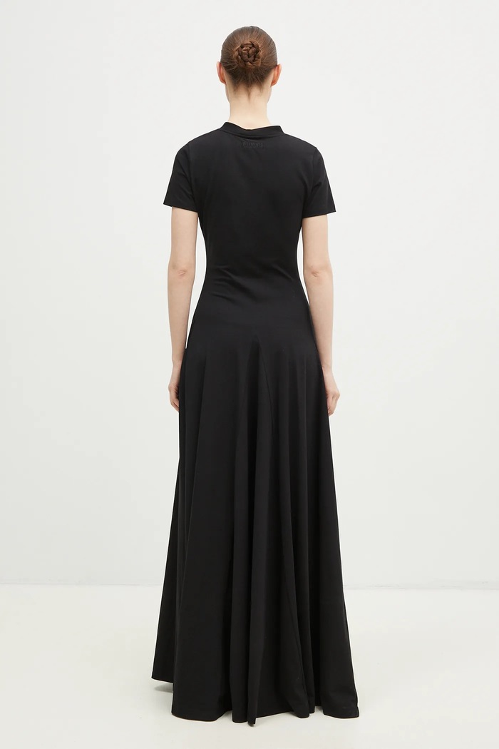 Clothing VETEMENTS dress Embroidered Logo Ballroom WA66DR710B black