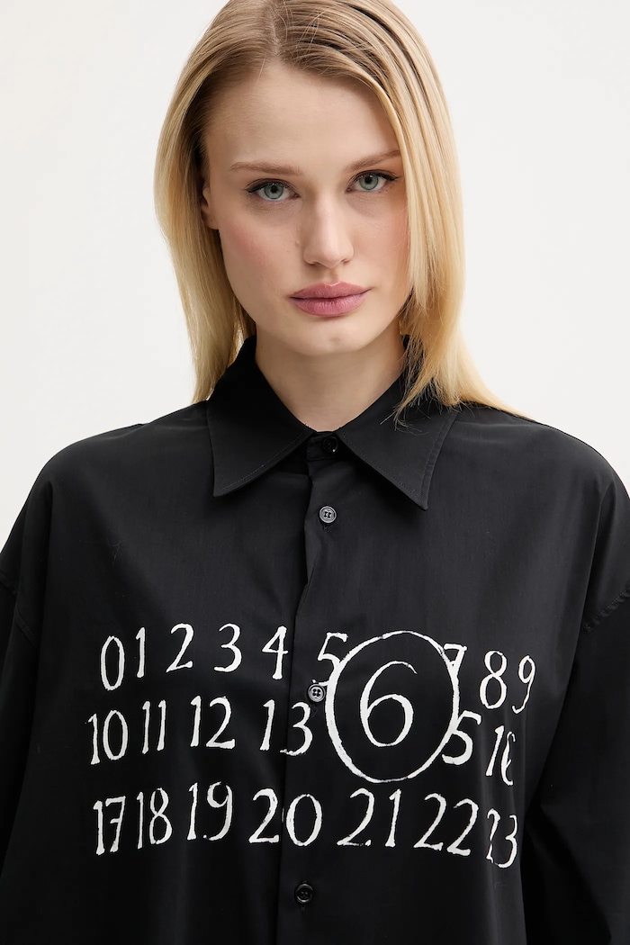 MM6 Maison Margiela sukienka czarny S52CT0788.M35043