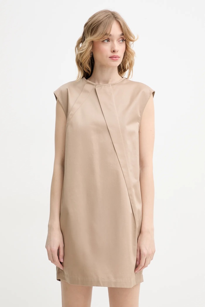 MM6 Maison Margiela cotton dress mini green S52DA0056.M35368