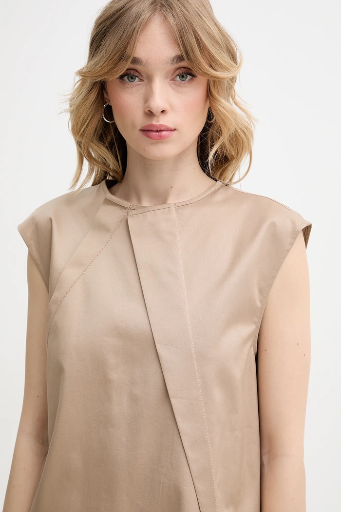 MM6 Maison Margiela cotton dress green S52DA0056.M35368