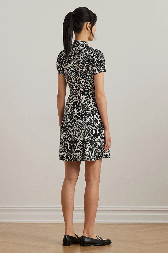 Lauren Ralph Lauren rochie 200963678 negru SS25