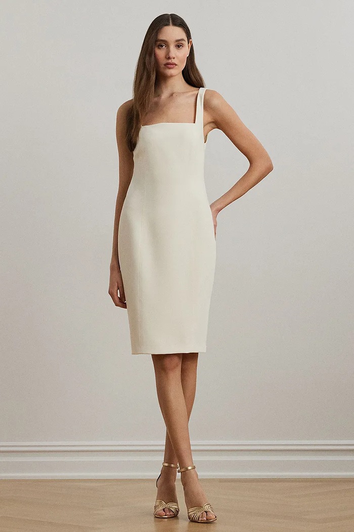 Lauren Ralph Lauren sukienka casual beżowy 253963610